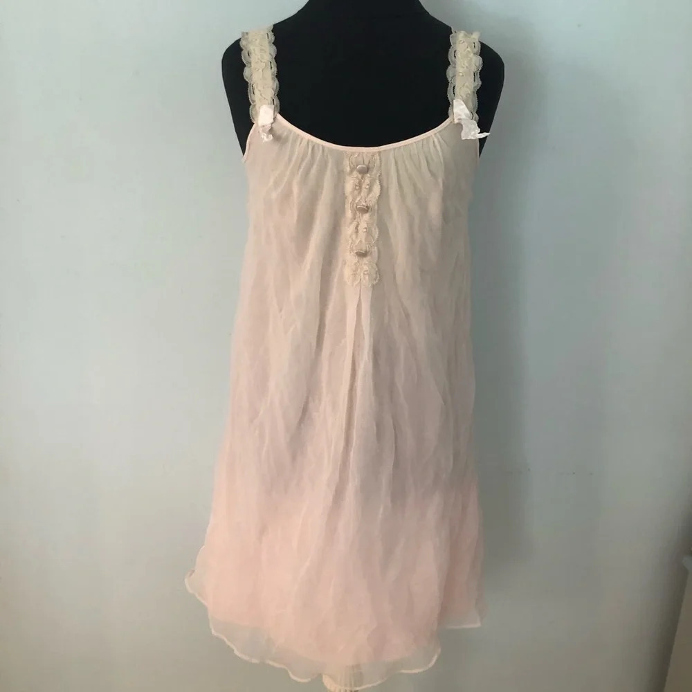 Vintage Aristocraft Pink Nightie 1960s Small